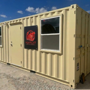 20ft simple cabin shipping container for sale, converted for comfortable living or office use.