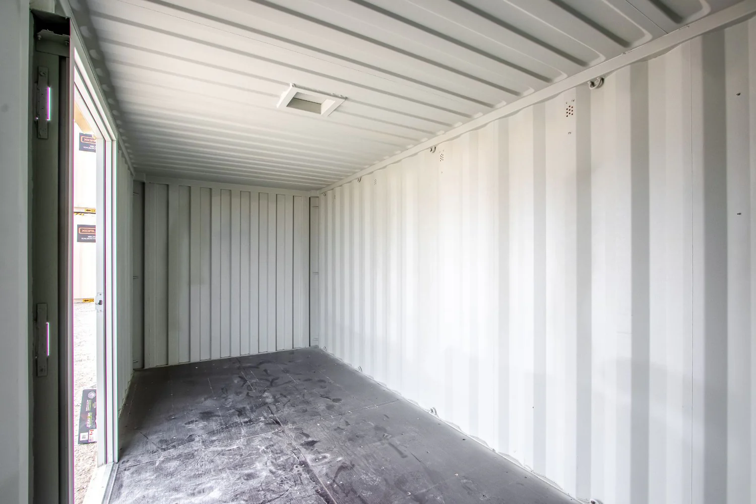20ft vented storage container for sale, showcasing secure build and ventilation features.