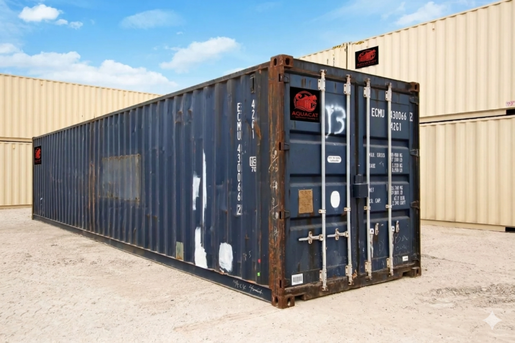 40ft' Standard Wind & Watertight Shipping Container - AquaCat