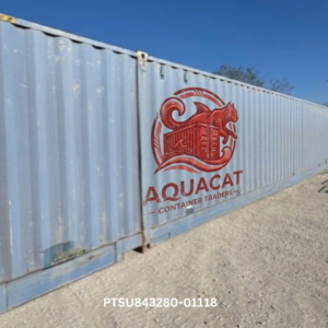 53-foot high cube shipping containers, showing extra height and large storage space, available for purchase