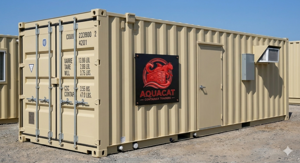 AquaCat Container Traders 20ft standard 1-trip shipping container home, modern and portable living solution