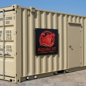 AquaCat Container Traders 20ft standard 1-trip shipping container home, modern and portable living solution