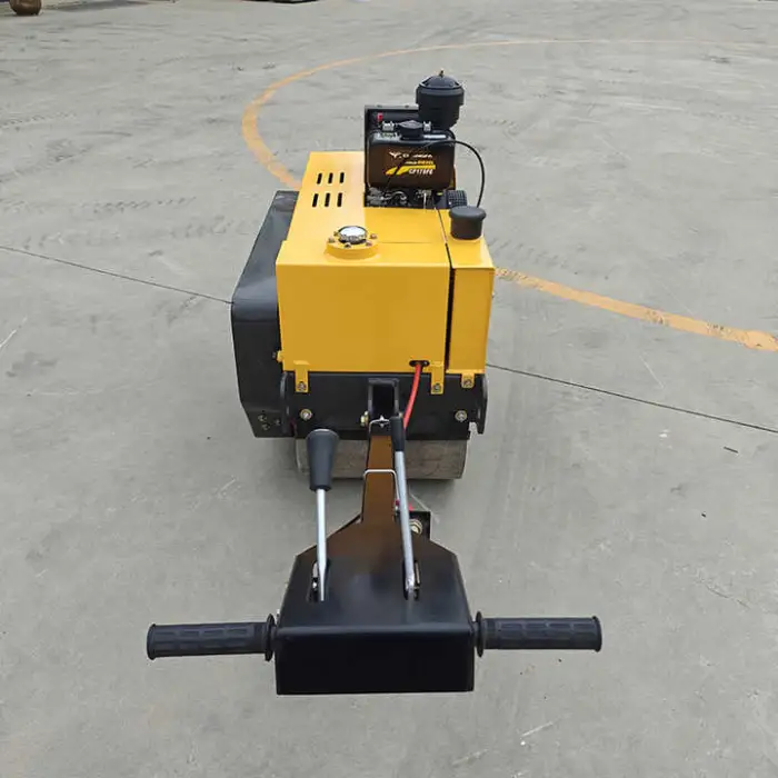 Small walk-behind mini road roller with diesel engine for sale, featuring affordable pricing